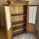 Beautiful antique solid wood wardrobe, country chic / Provençal, carved.