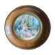 Old Miniature Painting "The Singer" romantic scene + frame