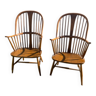 Pair of Ercol armchairs