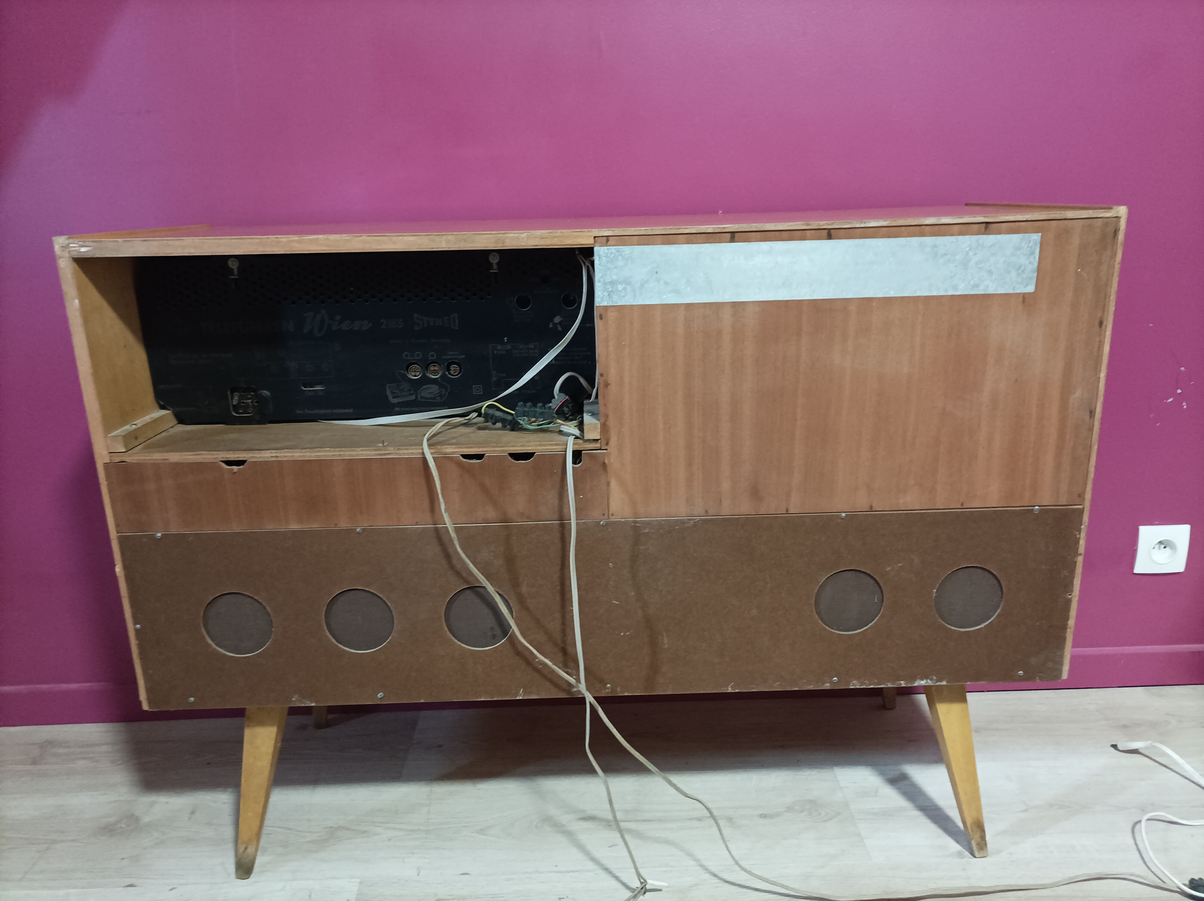 Radio/disc cabinet Telefunken Wien 2183