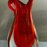 Red Murano vase