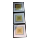 Optical Art Triptych - 3 Vintage Paintings - Victor Vasarely - Frames
