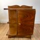 Veneer bedside table and handle flower art deco 30s