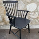 Set of 4 black Sven Erik Fryklund HagaFors armchairs