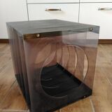 Space Age Plexiglas Record Rack