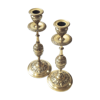 Brass candlesticks