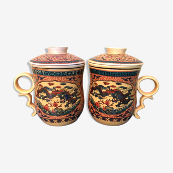 Duo of chinese pots
