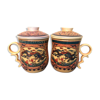 Duo of chinese pots