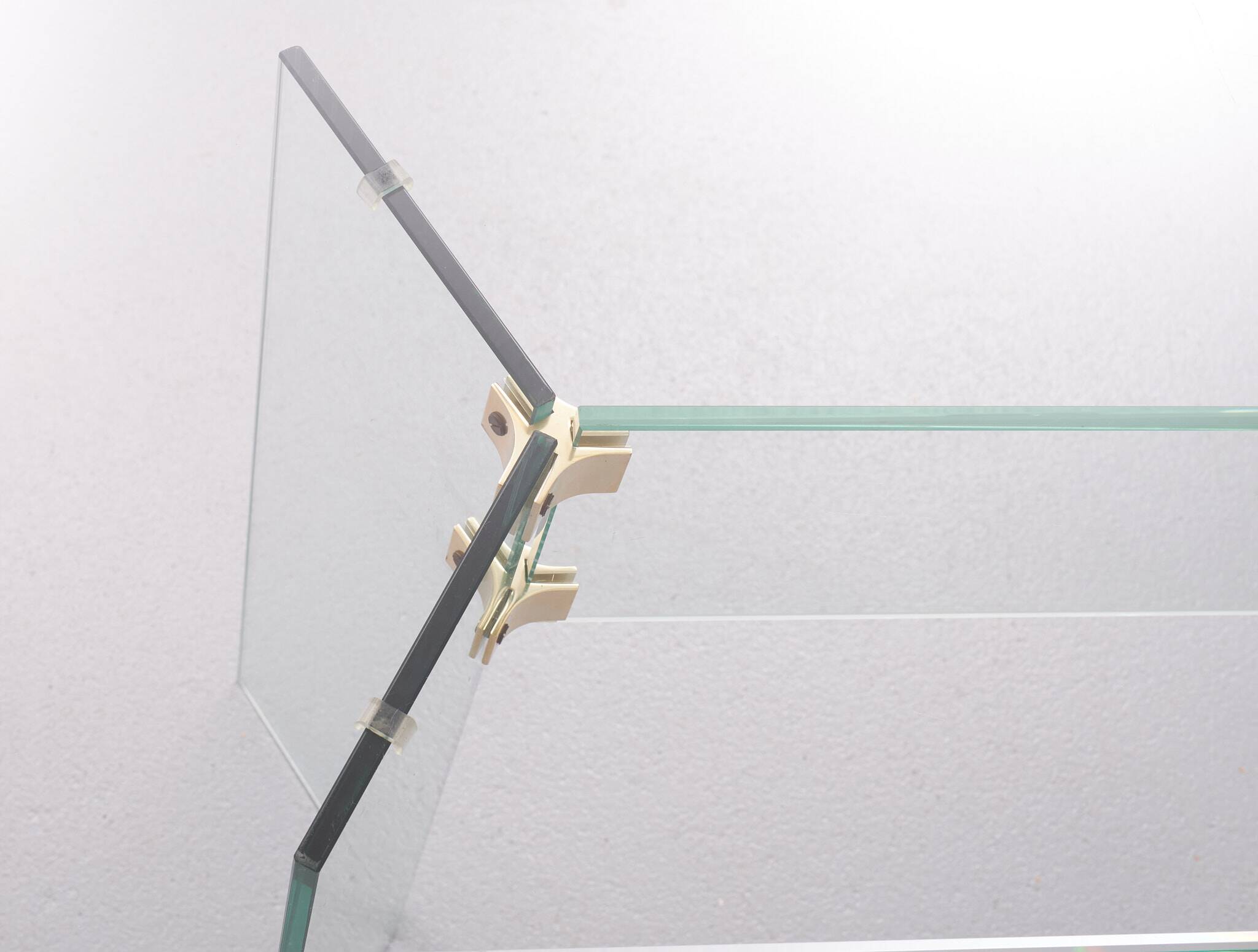 Léon Rose glass console table 1970 France