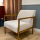 Pair of vintage wooden armchairs