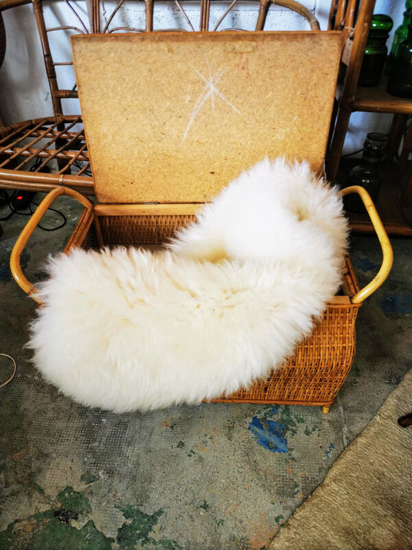 Rattan bench chest