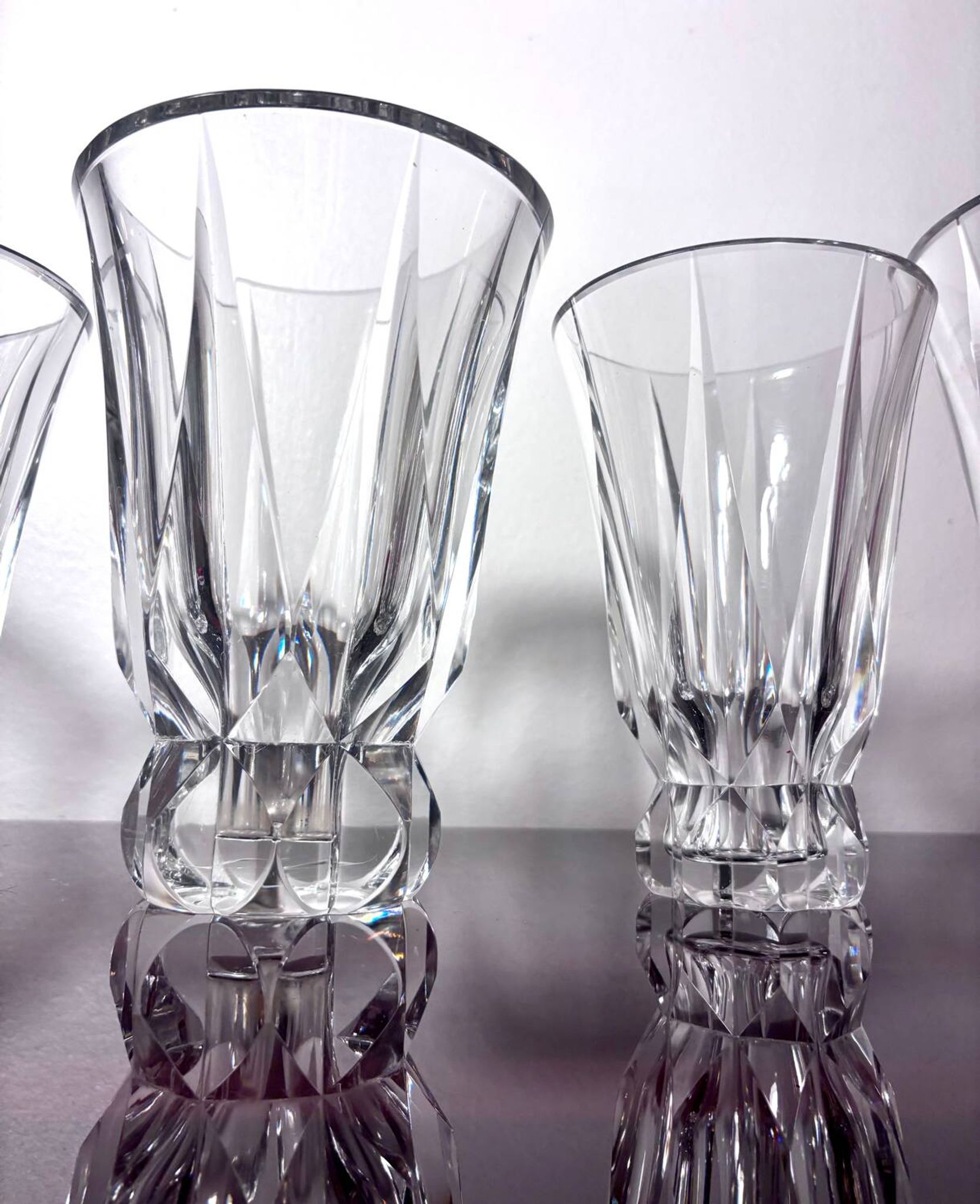 Collection of 5 Vases Saint Louis