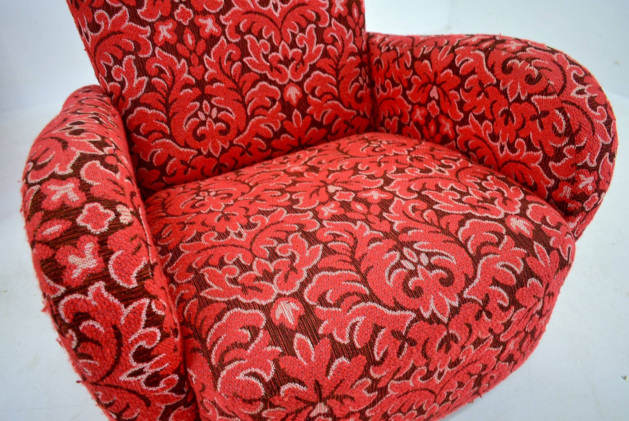 Set of two rare art deco armchairs h-283 by jindřich halabala, 1949s