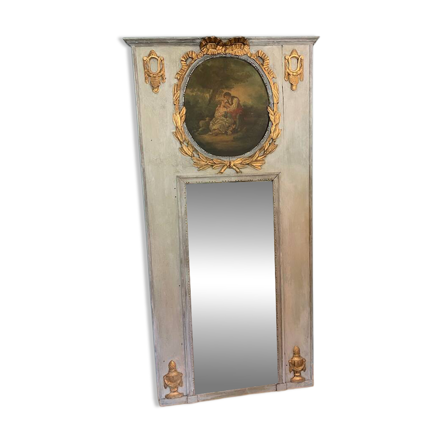 19th-century trumeau mirror