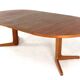 S. Burchardt Nielsen round (2x) extendable dining table danish design teak