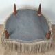 Velvet toad armchair