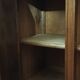 Low sideboard from the beginning of the twentieth century in walnut.