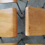Set of 6 stackable chairs 1970