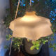 Suspension lamp in opaline