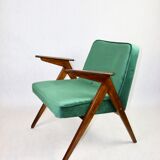 Green Bunny Armchair by Józef Chierowski, 1970s