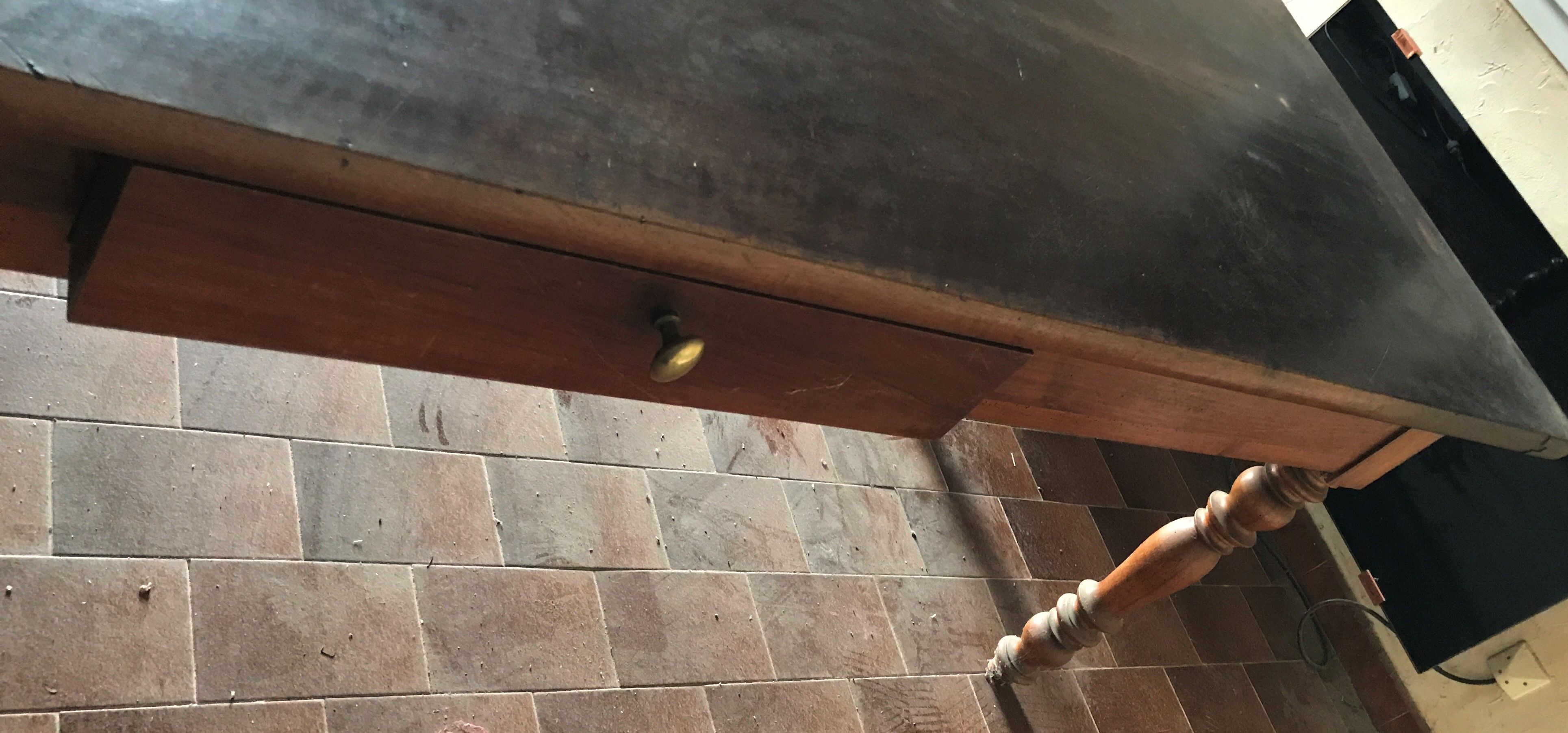 Walnut farmhouse table