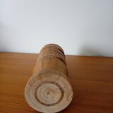 Hand-turned wooden candle holder
