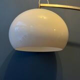 Vintage space age arc floor lamp in style of Guzzini