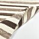 8x10 Dark Brown & Beige Kilim Rug 239x293Cm SK 35486