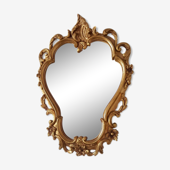 Miroir doré Louis XV - 47x34cm