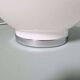 Space Age table lamp in white opaline and chrome metal, 1970