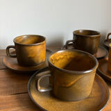 6 West German coffee cups