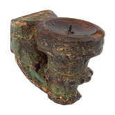 Candlestick recycled wall teak piece architecture India
