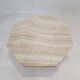 Italian octagon coffee table in travertine, 1980s