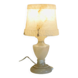 70s natural alabaster lamp