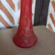 Vase pâte de verre rouge