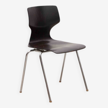 Vintage Flototto ebony chrome chair