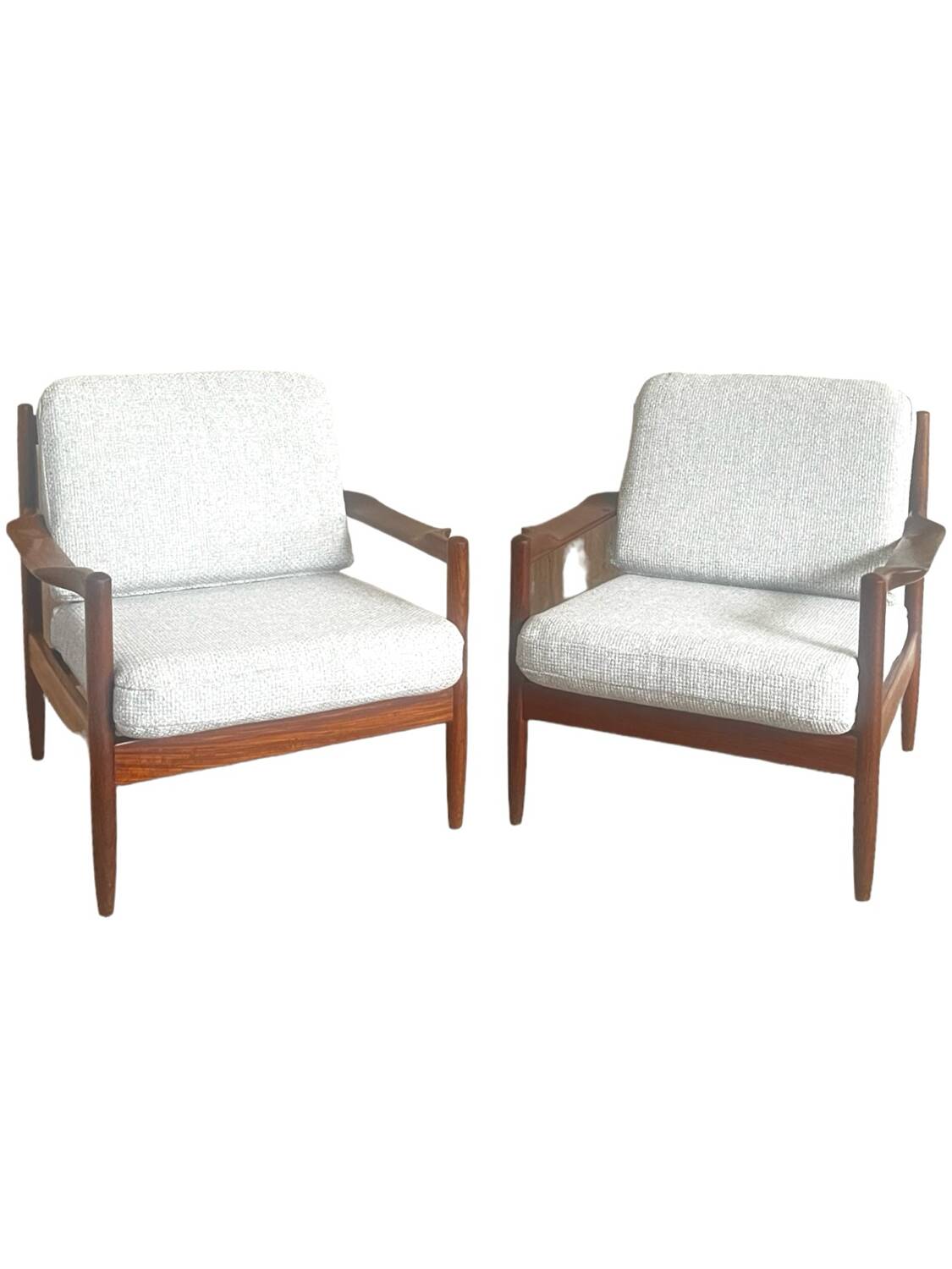 Zwei Teakholz Sessel