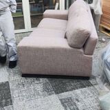 Beige 3-seater sofa, fully renovated.