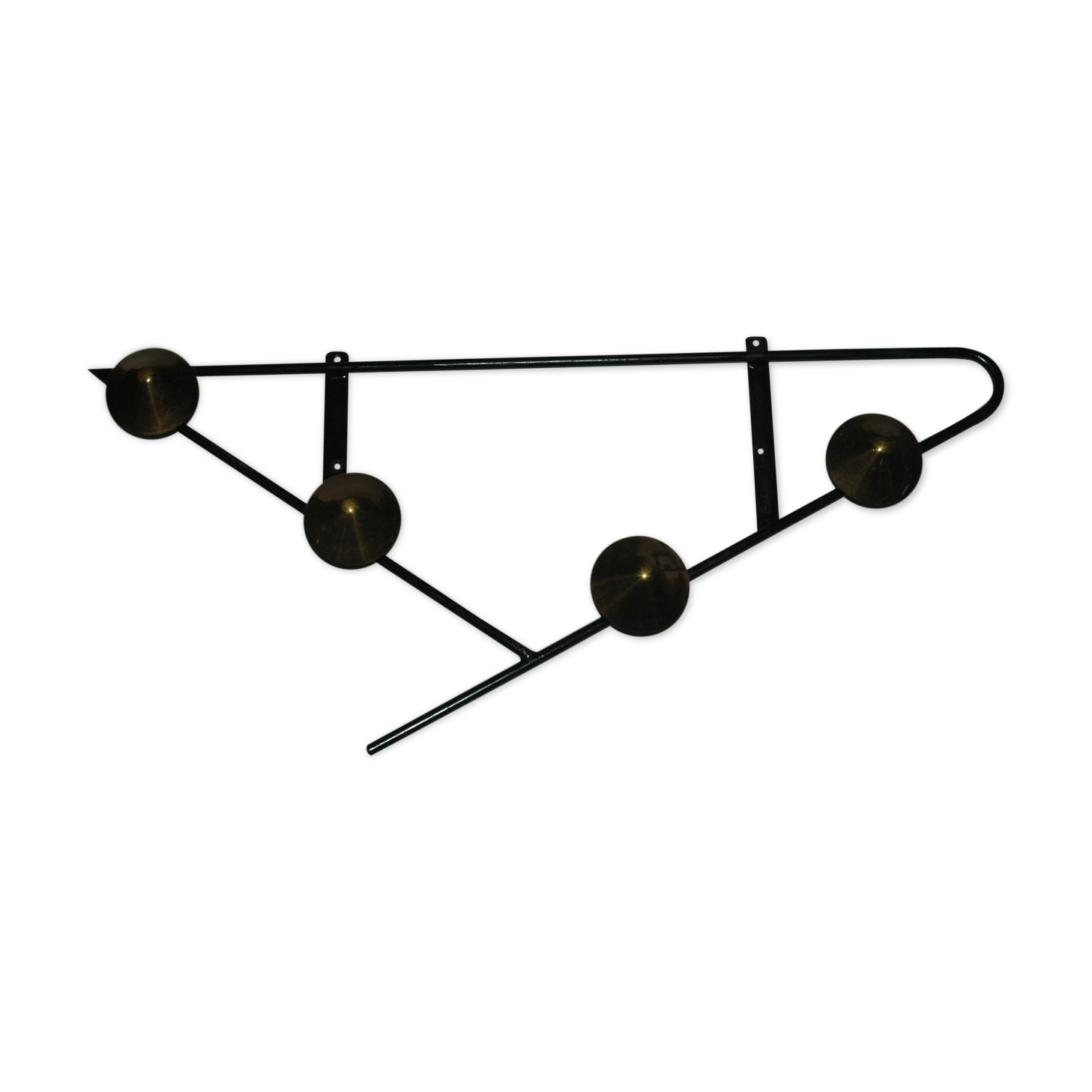 60's wrought iron coat and brass design