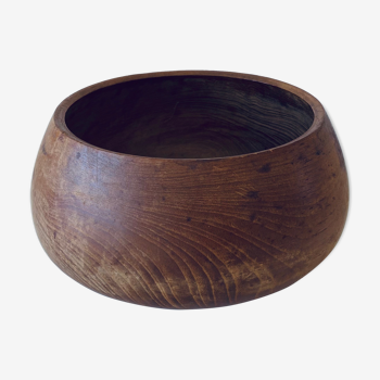 Wooden bowl or salad bowl