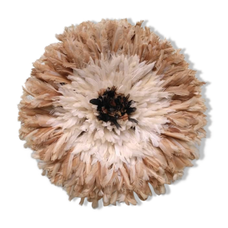 Juju hat intérieur naturel contour blanc puis beige de 60 cm