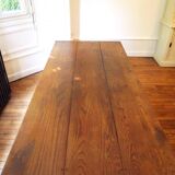 Oak farm table with 3 drawers