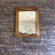 19th mirror with mercury glass 26x33cm