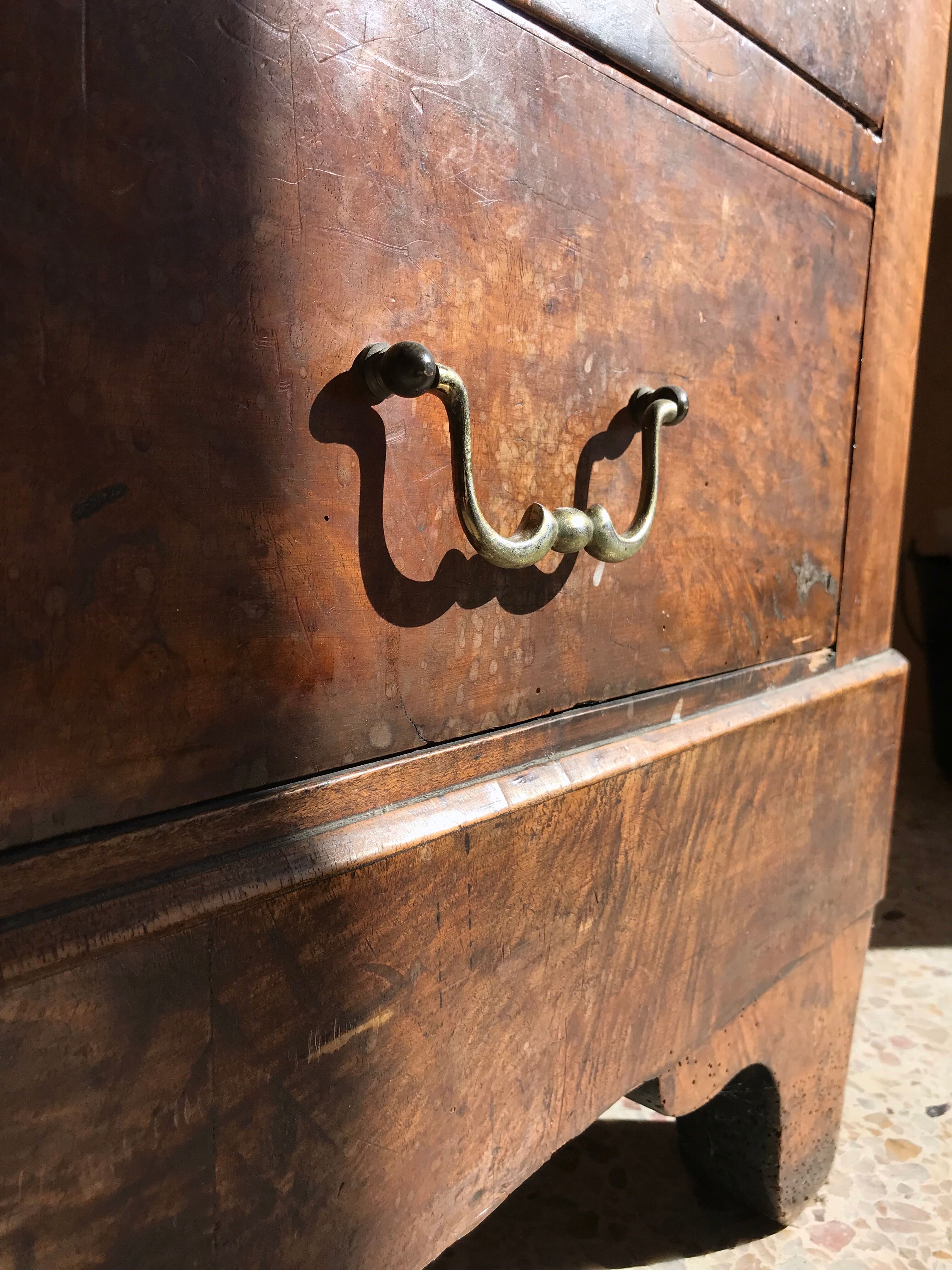 Old country chest of drawers nineteenth century