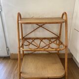 Vintage rattan side table