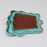 Art Deco wall mirror Theatre in terracotta by Gmundner Keramik, Austria, 1930s