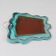 Art Deco wall mirror Theatre in terracotta by Gmundner Keramik, Austria, 1930s