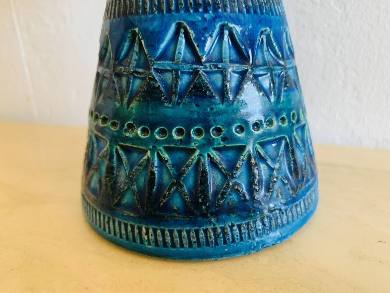 Bougeoir / Vintage Candle Holder Rimini Blue by Bitossi, 1950s