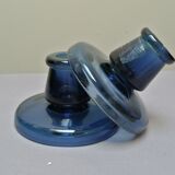 Cobalt glass candle holder by Maria Kariis