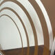 Grand miroir  Op Art, années 70,  Made in England